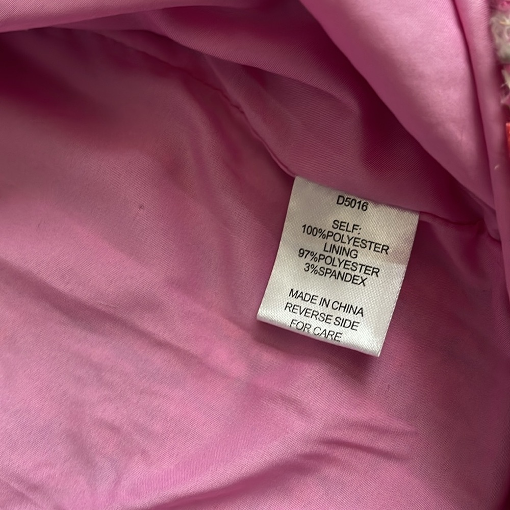 Alexia Admor Red and Pink Tweed Jacket - Picture 8 of 10